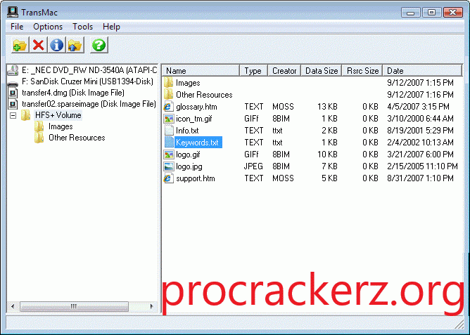 Opening dmg file in windows xp version